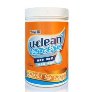 u-clean 神奇除菌洗淨粉1100g(加量不加價) - 洗衣、廚房油污、浴室水垢，一瓶搞定!